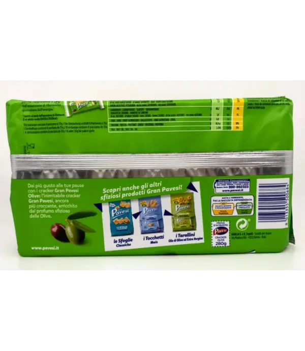 Gran Pavesi Olive Crackers 280g - Italian Snack - Image 2