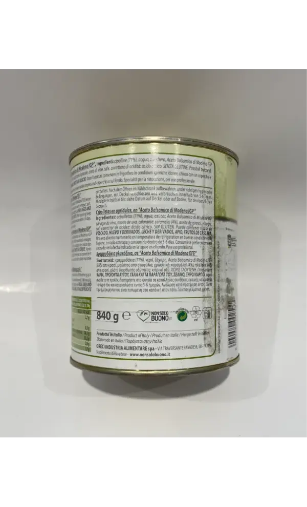 Greci Balsamic Vinegar Cipolline Onions IGP 29.6 oz