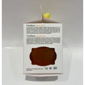 Greek Organic Wild Forest Honey with Raw Honeycomb - 250g (8.81oz) - Vasilissa