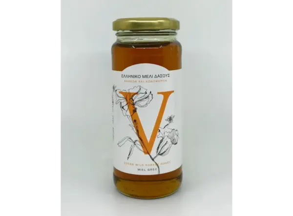 Greek Wild Forest Raw Honey 460g - Vasilissa - Image 2