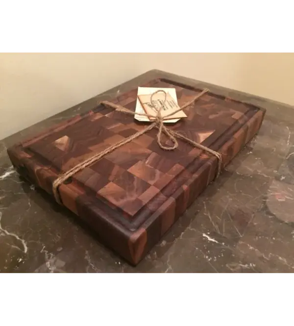 Handmade Walnut End Grain Butcher Block 12x8x1.5 by Phil Bene
