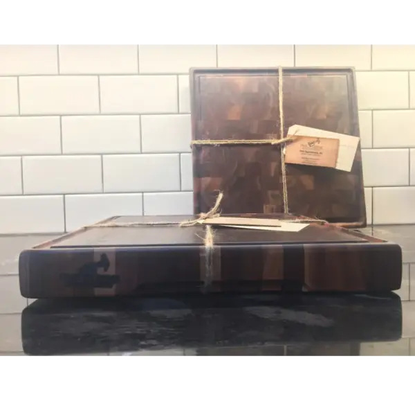 Handmade Walnut End Grain Cutting Board 12x12x1.5in Phil Bene - Image 4