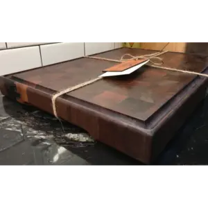 Handmade Walnut End Grain Cutting Board 12x12x1.5in Phil Bene