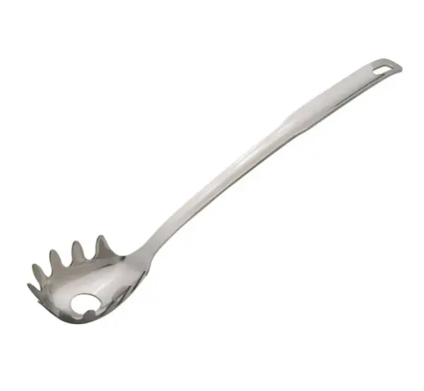 HIC Spaghetti & Pasta Serving Spoon - 12.5 Inch Stainless Steel Utensil