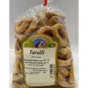 Il Tarallo Di Palo Plain Taralli Snacks - 14 oz Bag