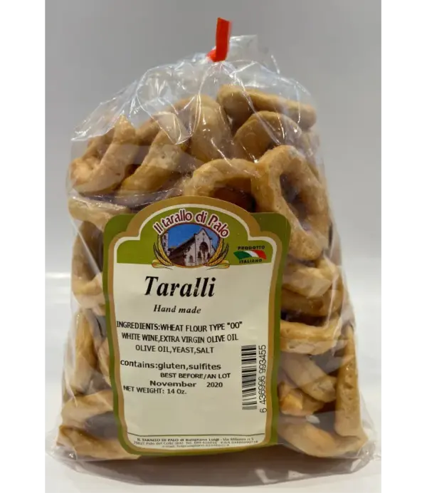 Il Tarallo Di Palo Plain Taralli Snacks - 14 oz Bag