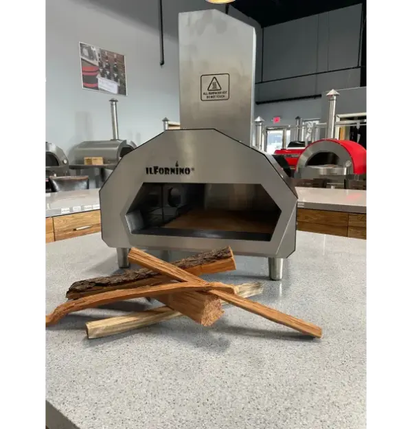 ilFornino Nino Stainless Steel Countertop Pizza Oven Dual Fuel - Image 2