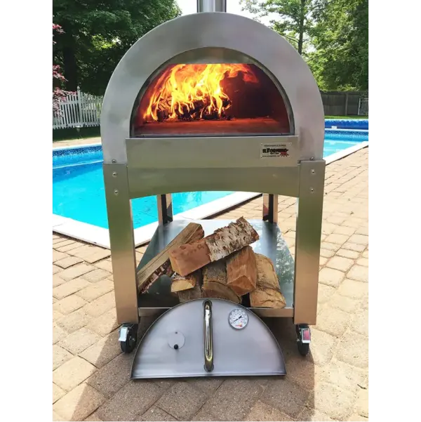 ilFornino Professional Wood Fire Pizza Oven with Flat Cooking Surface - Image 2