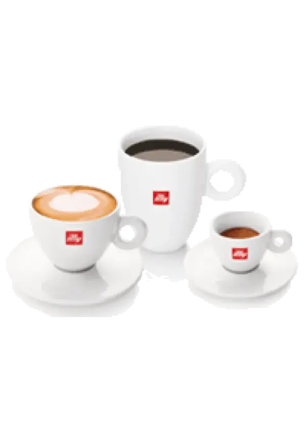 illy 6oz Cappuccino Cup & Saucer Set with Logo
