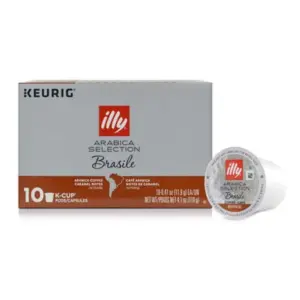 illy Arabica Selection K-Cups for Keurig - Brazilian Blend, 10 Count