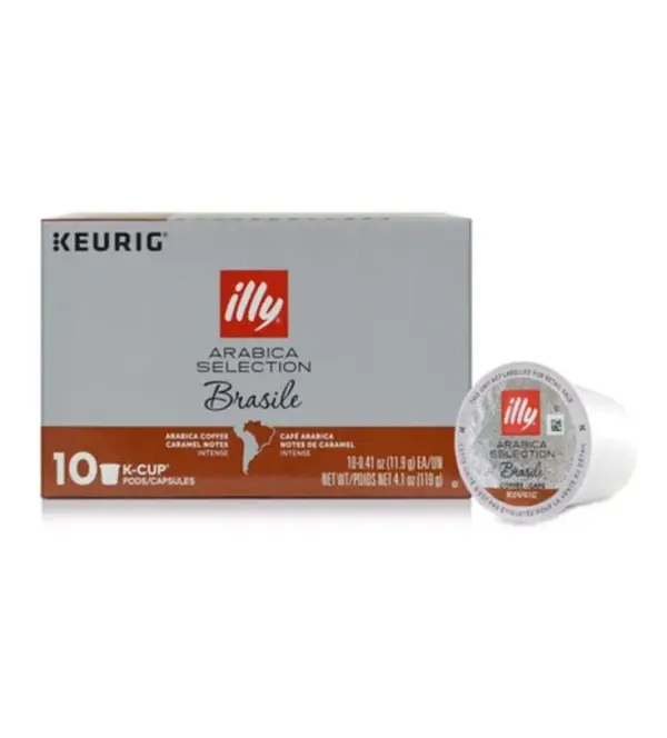 illy Arabica Selection K-Cups for Keurig - Brazilian Blend, 10 Count