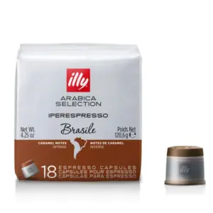 illy Brazil MonoArabica Espresso Capsules 18 Count
