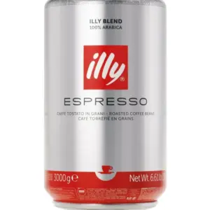 Illy Classico Medium Roast Coffee Beans in 3kg Metal Can