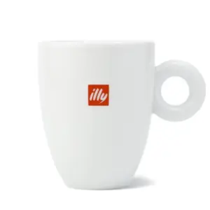 illy Coffee Mug 10 oz with Logo - Ceramic Espresso Cup