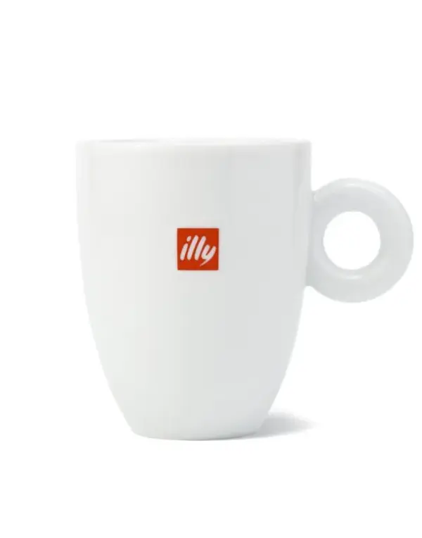 illy Coffee Mug 10 oz with Logo - Ceramic Espresso Cup