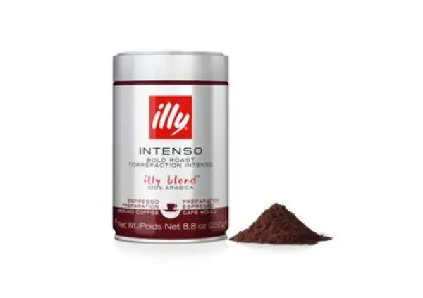 illy Dark Roast Ground Espresso Coffee - Fine Grind 8.8oz Can