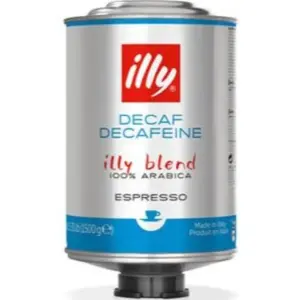 illy Decaf Espresso Beans 1.5kg Can - Whole Bean Coffee