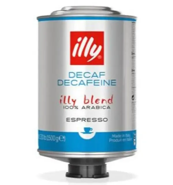 illy Decaf Espresso Beans 1.5kg Can - Whole Bean Coffee