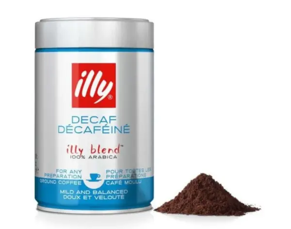 illy Decaf Ground Espresso Coffee, 8.8 oz Can