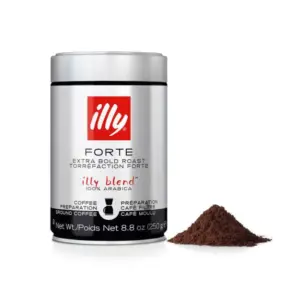 illy Forte Bold Coffee 250g Drip Grind Canister