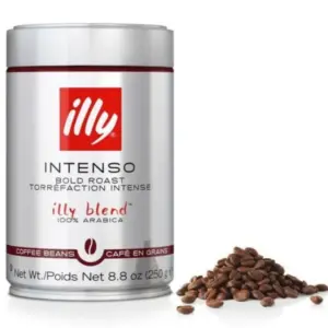 illy Intenso Dark Roast Coffee Beans 8.8 oz Resealable Can