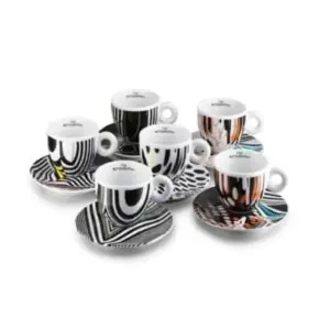 illy Rehberger Espresso Cups Set - 6-Piece Coffee Cup Collection