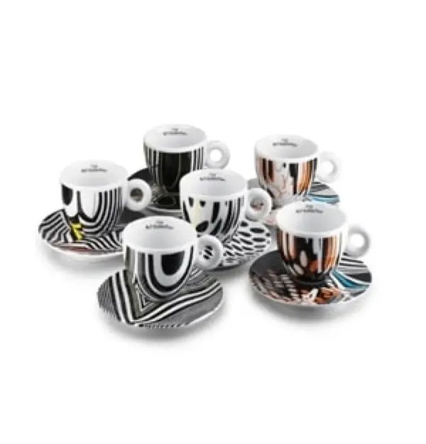 illy Rehberger Espresso Cups Set - 6-Piece Coffee Cup Collection