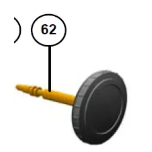 Illy X1 Steam Knob Replacement - A000390 Stem Assembly
