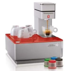 illy Y1 iperEspresso Machine in Red - Compact Coffee Maker