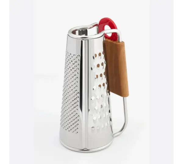 Ilsa 3-Sided Stainless Steel Cheese Grater - Compact & Efficient V278