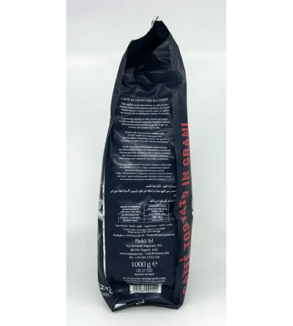 Intenso Forte Espresso Coffee Beans 2.2lb Bag - Dark Roast Whole Bean - Image 2