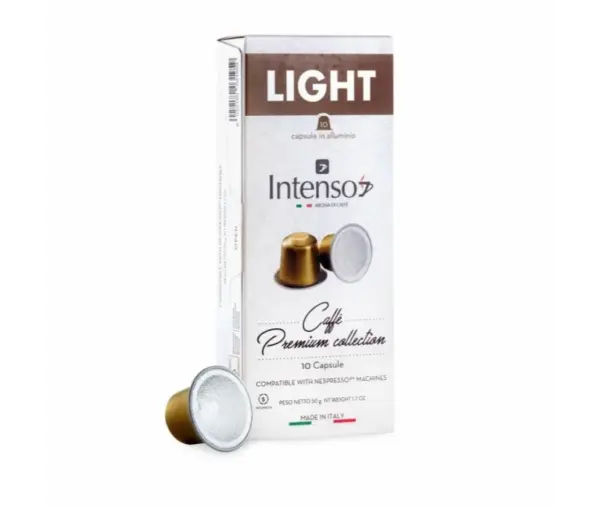 Intenso Light Roast Capsules for Nespresso Machines - 10 Count