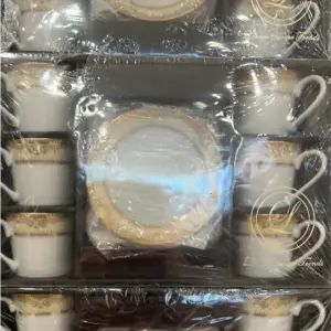 Isabella Gold Floreal Espresso Cup Set of 6