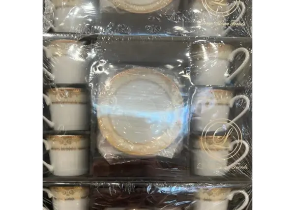 Isabella Gold Floreal Espresso Cup Set of 6