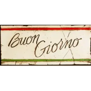 Italian Buon Giorno Wall Art for Home Decor