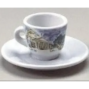 Italian Espresso Cups & Saucers Set of 6 by Nuova Point