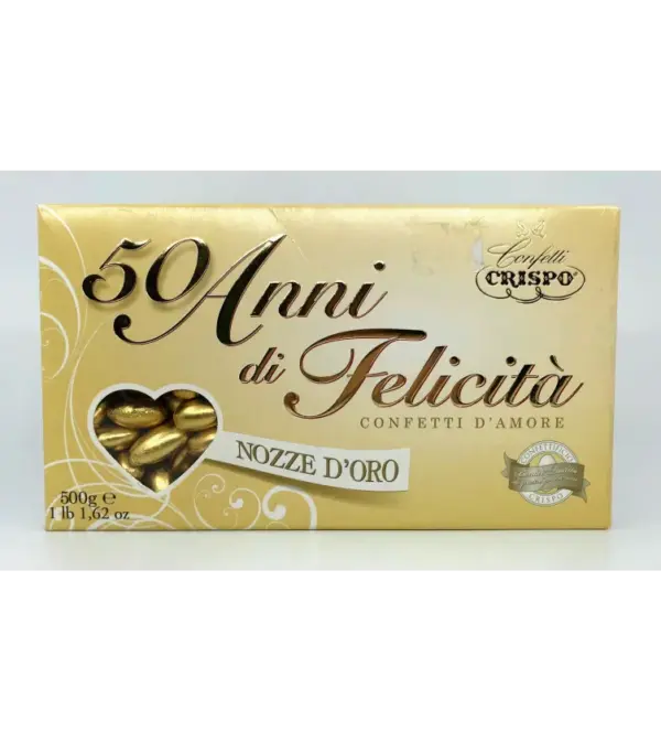 Italian Gold Jordan Almonds 500g Wedding Favors