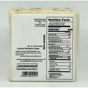 Italian Hazelnut Nougat Block by Di Iorio 500g