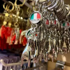 Italian Horn Keychain - Handmade Charm for Luck & Protection