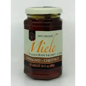 Italian Organic Raw Chestnut Honey 400g