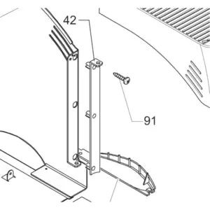 Italian Silver Door Hinge - Premium Finish