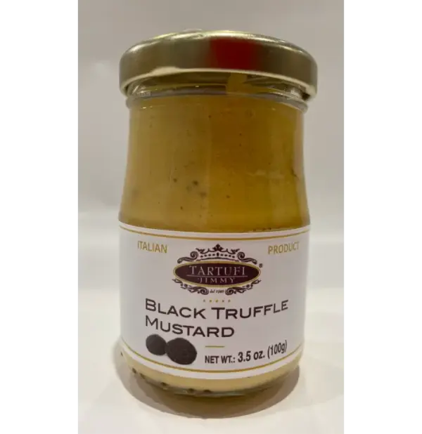 Jimmy Black Truffle Mustard 3.5 oz - Gourmet Truffle Infused Condiment - Image 2