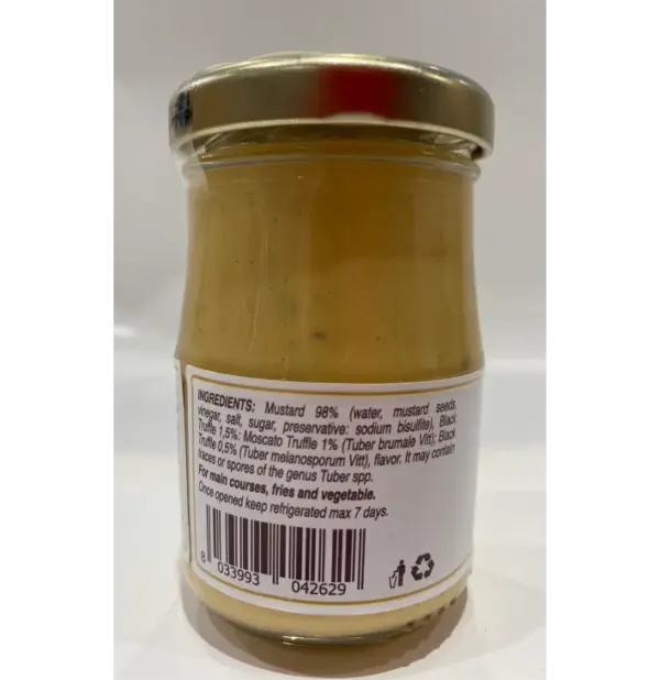 Jimmy Black Truffle Mustard 3.5 oz - Gourmet Truffle Infused Condiment