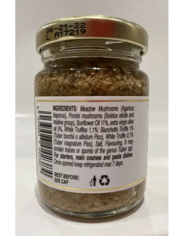 Jimmy Tartufi White Truffle Sauce 3.1 oz - Gourmet Pasta Topping - Image 2