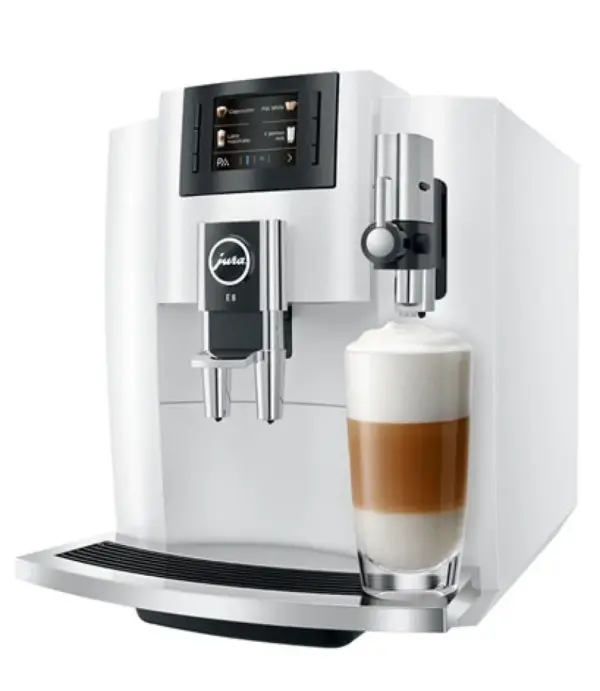 Jura E8 Automatic Coffee Machine in White