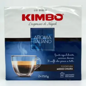 Kimbo Aroma Italiano Medium Roast Ground Coffee Double Pack 500g