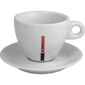 Kimbo Ceramic Cappuccino Cup & Saucer Set - Large Size