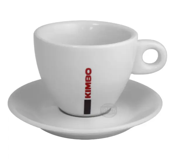 Kimbo Ceramic Cappuccino Cup & Saucer Set - Large Size