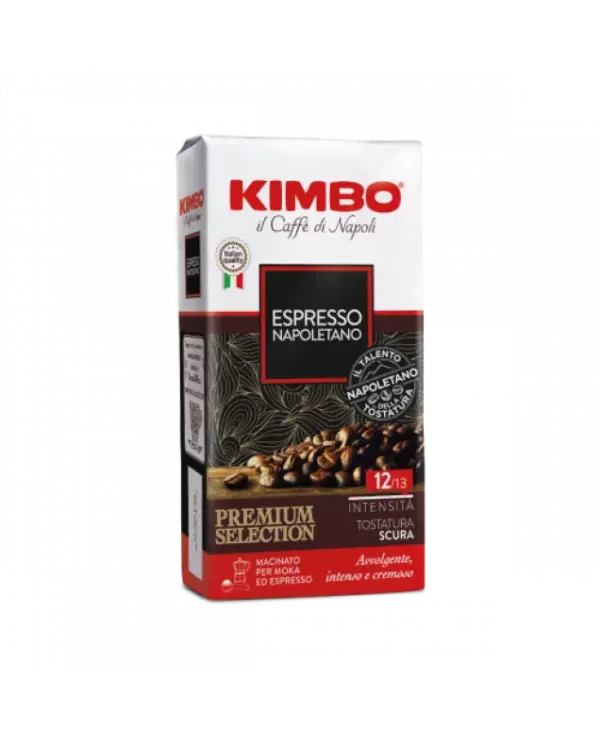 Kimbo Espresso Napoletano Dark Roast Brick 250g Premium Coffee