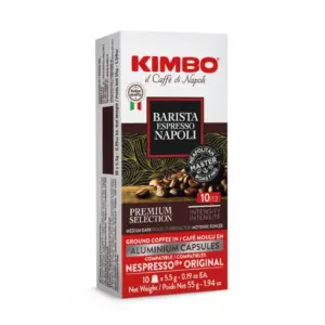 Kimbo Napoli Espresso Capsules for Nespresso Machines - 10 Count